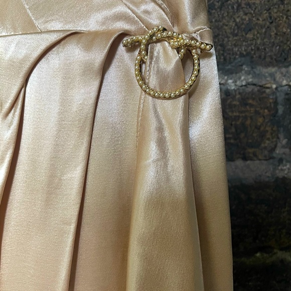 MICA Vintage y2k champagne gold satin dress 2 - Picture 4 of 8